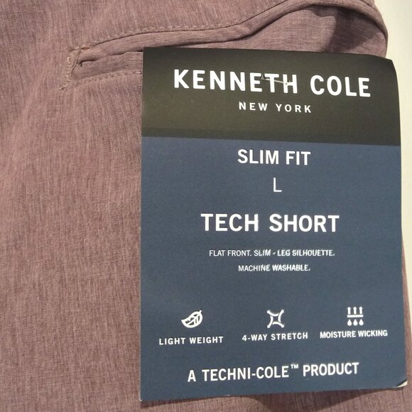 Kenneth Cole Tech Slim Fit Shorts LARGE - Picture 5 of 14